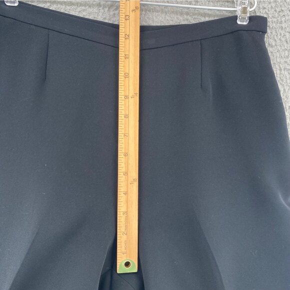 Kasper Pants Womens 8 Petite Black Straight Formal Everyday Office Career Work - Picture 9 of 11